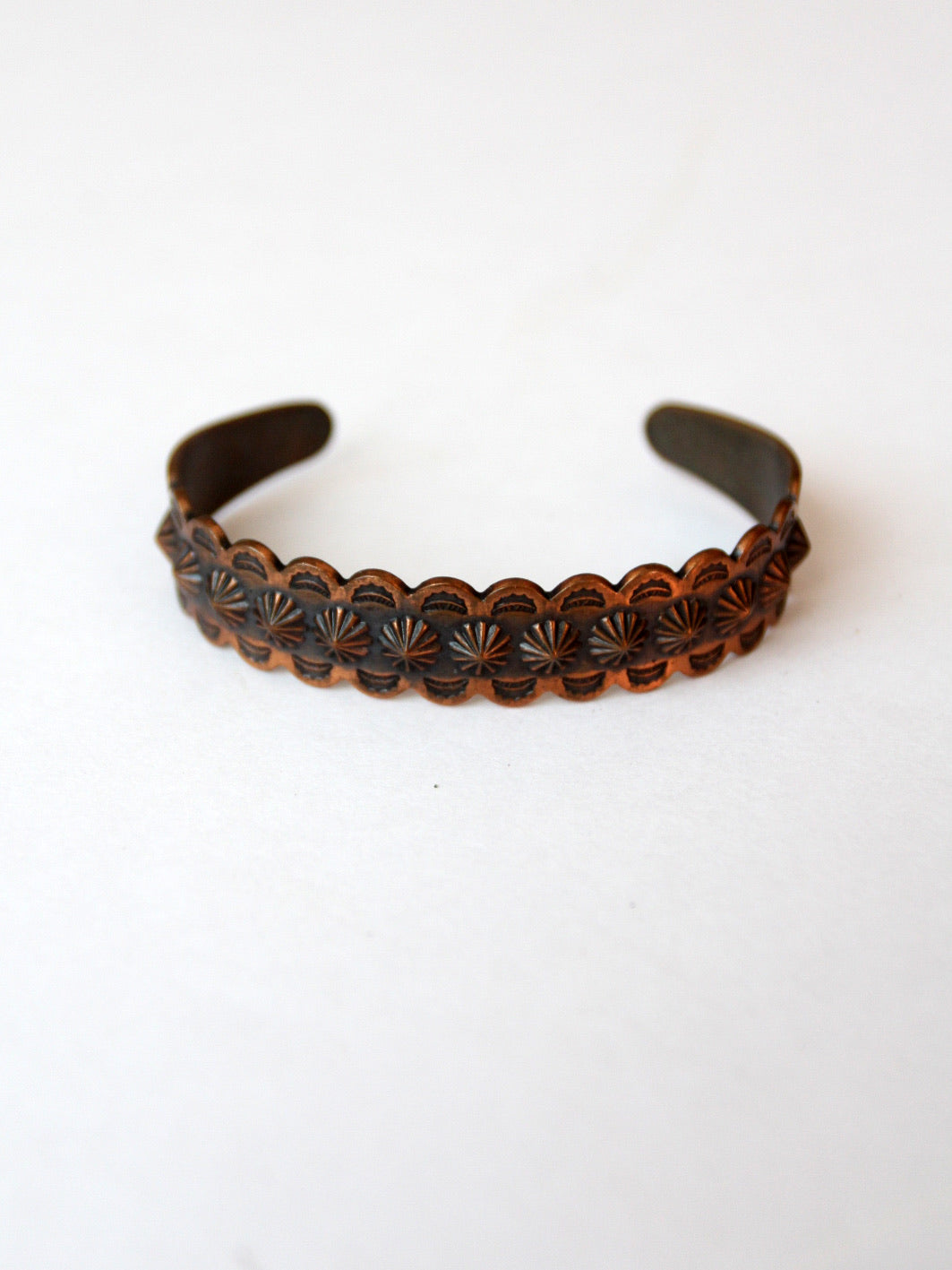 vintage Mexican copper cuff bracelet