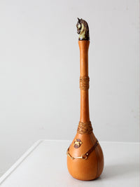 vintage Italian equestrian decanter bottle