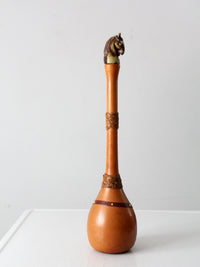 vintage Italian equestrian decanter bottle
