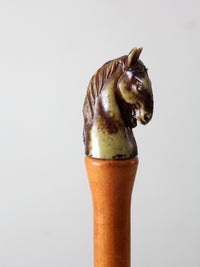 vintage Italian equestrian decanter bottle