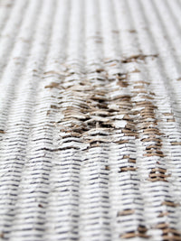 antique white wicker accent table