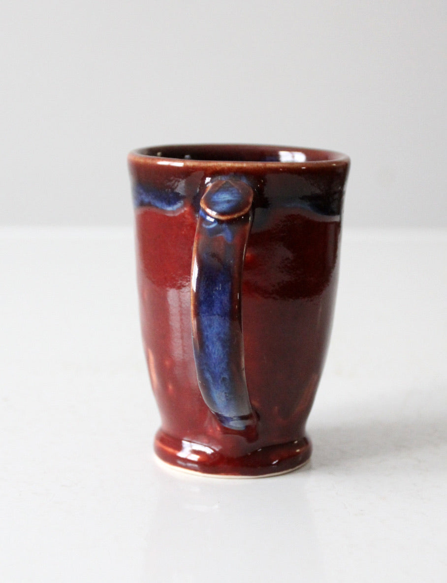 vintage studio pottery mug