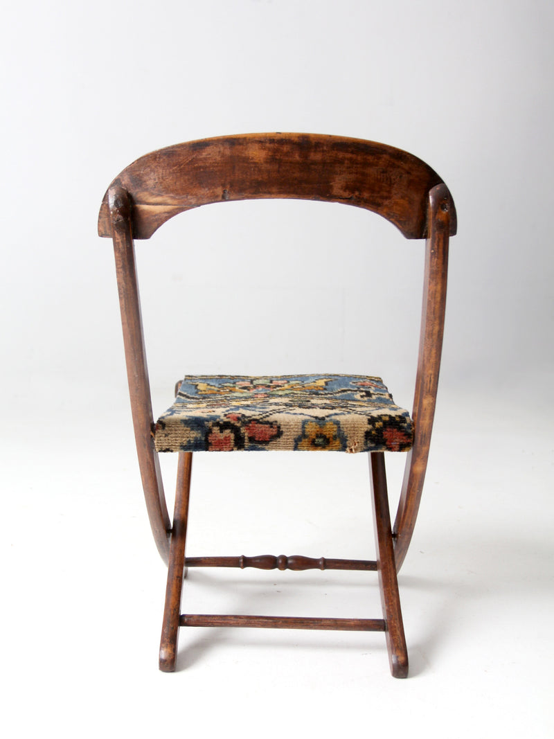 antique Civil War era folding chair