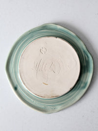 vintage studio pottery plate