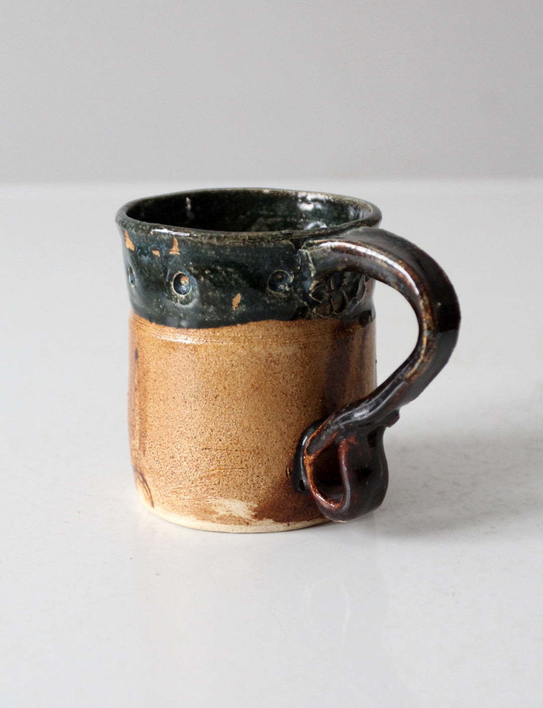 vintage studio pottery mug