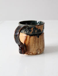 vintage studio pottery mug