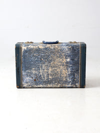 mid-century Vacationer blue suitcase