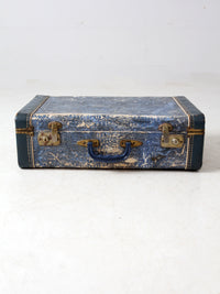 mid-century Vacationer blue suitcase
