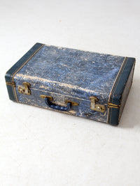 mid-century Vacationer blue suitcase