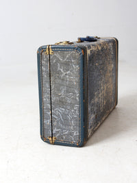 mid-century Vacationer blue suitcase