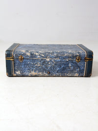 mid-century Vacationer blue suitcase