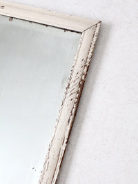 antique beveled glass mirror with painted wood frame