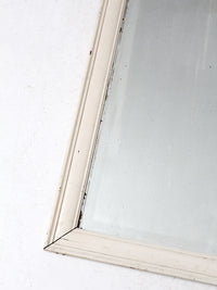 antique beveled glass mirror with painted wood frame