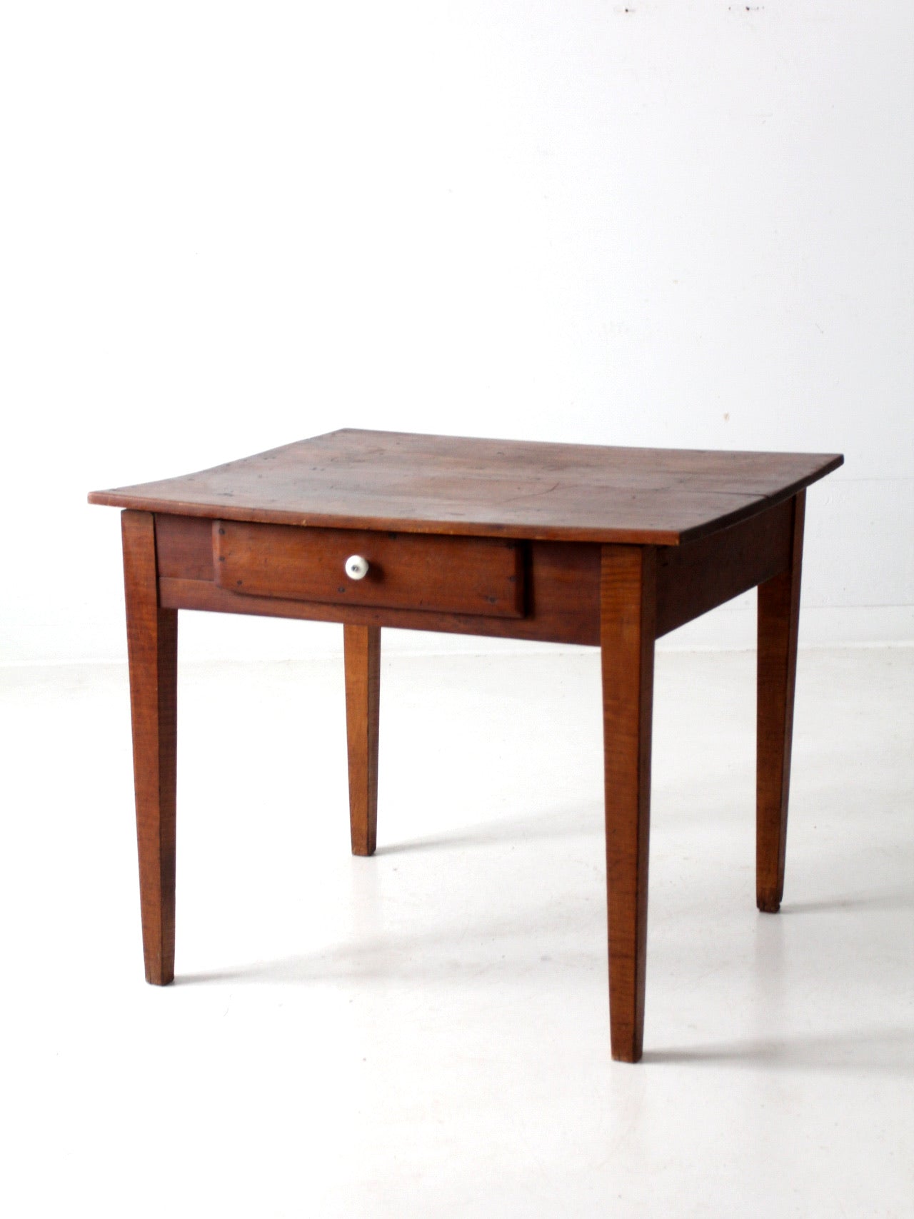 antique primitive table with drawer