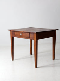 antique primitive table with drawer