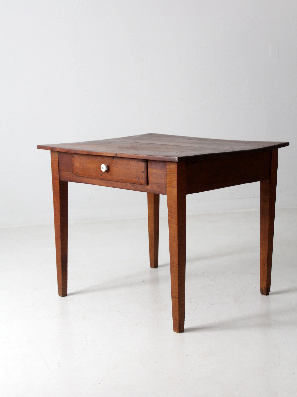 antique primitive table with drawer