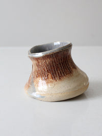 vintage studio pottery yarn bowl