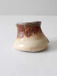 vintage studio pottery yarn bowl