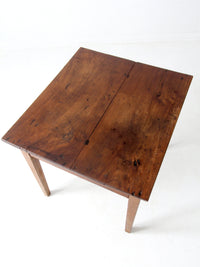 antique primitive table with drawer