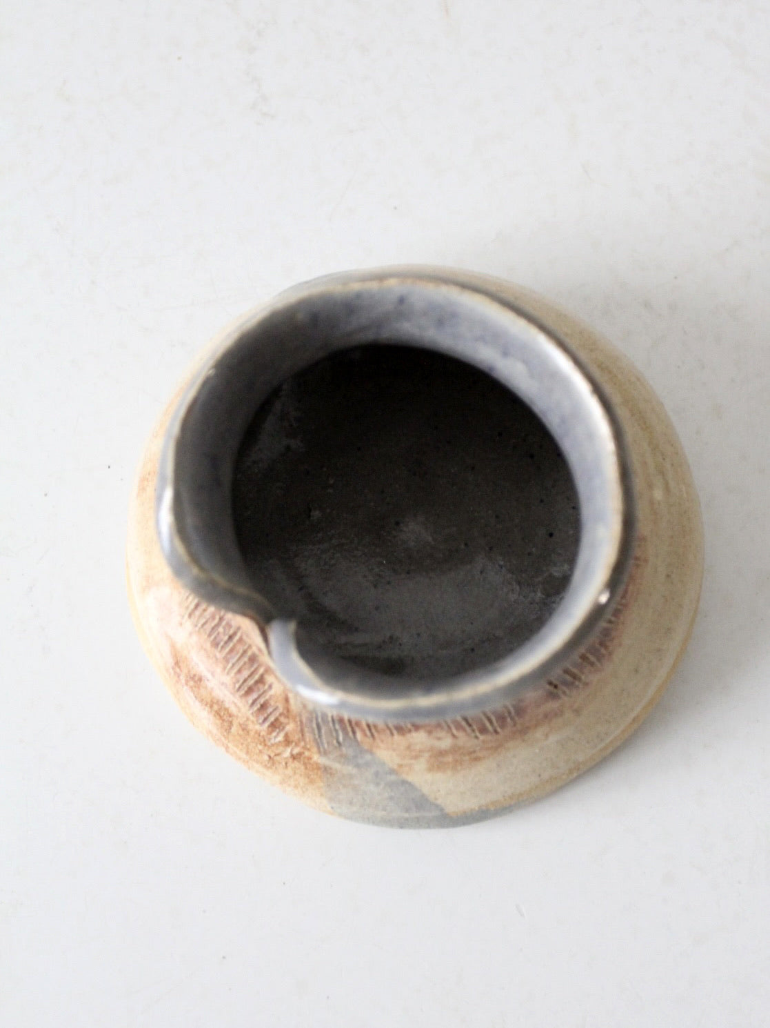 vintage studio pottery yarn bowl