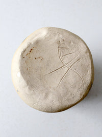 vintage studio pottery yarn bowl