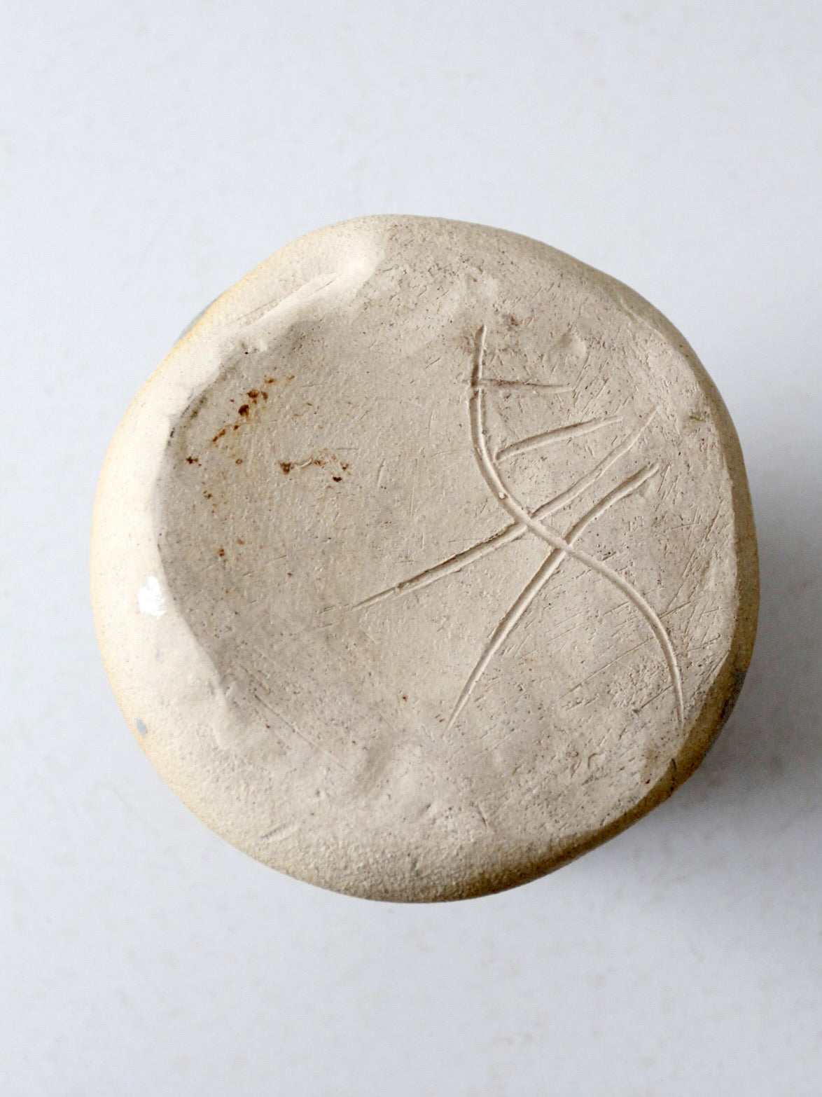 vintage studio pottery yarn bowl