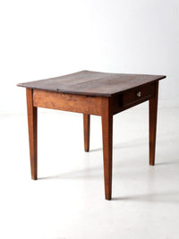 antique primitive table with drawer