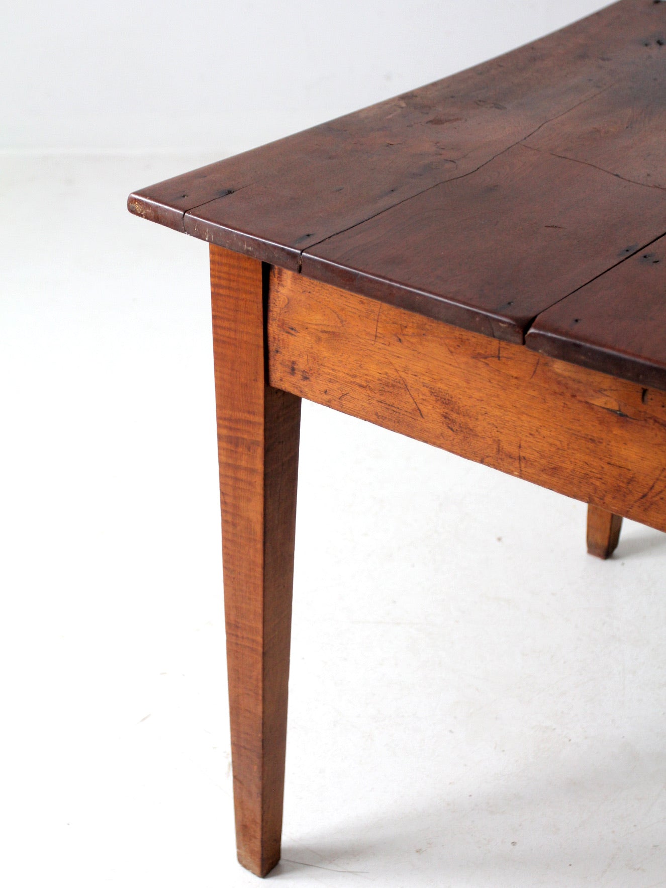 antique primitive table with drawer