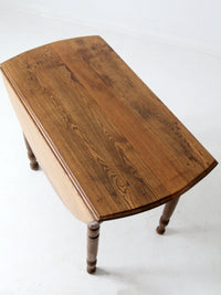 antique drop leaf wood table