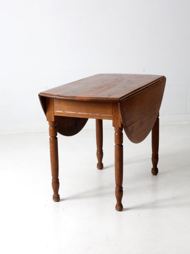 antique drop leaf wood table