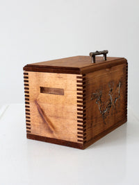 vintage handmade rustic deer box