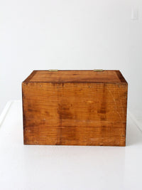 vintage handmade rustic deer box