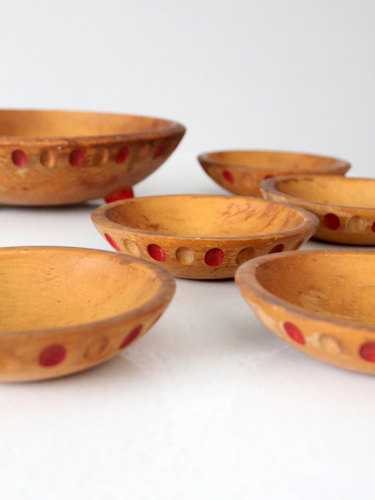 mid-century Munising salad bowl set of 7