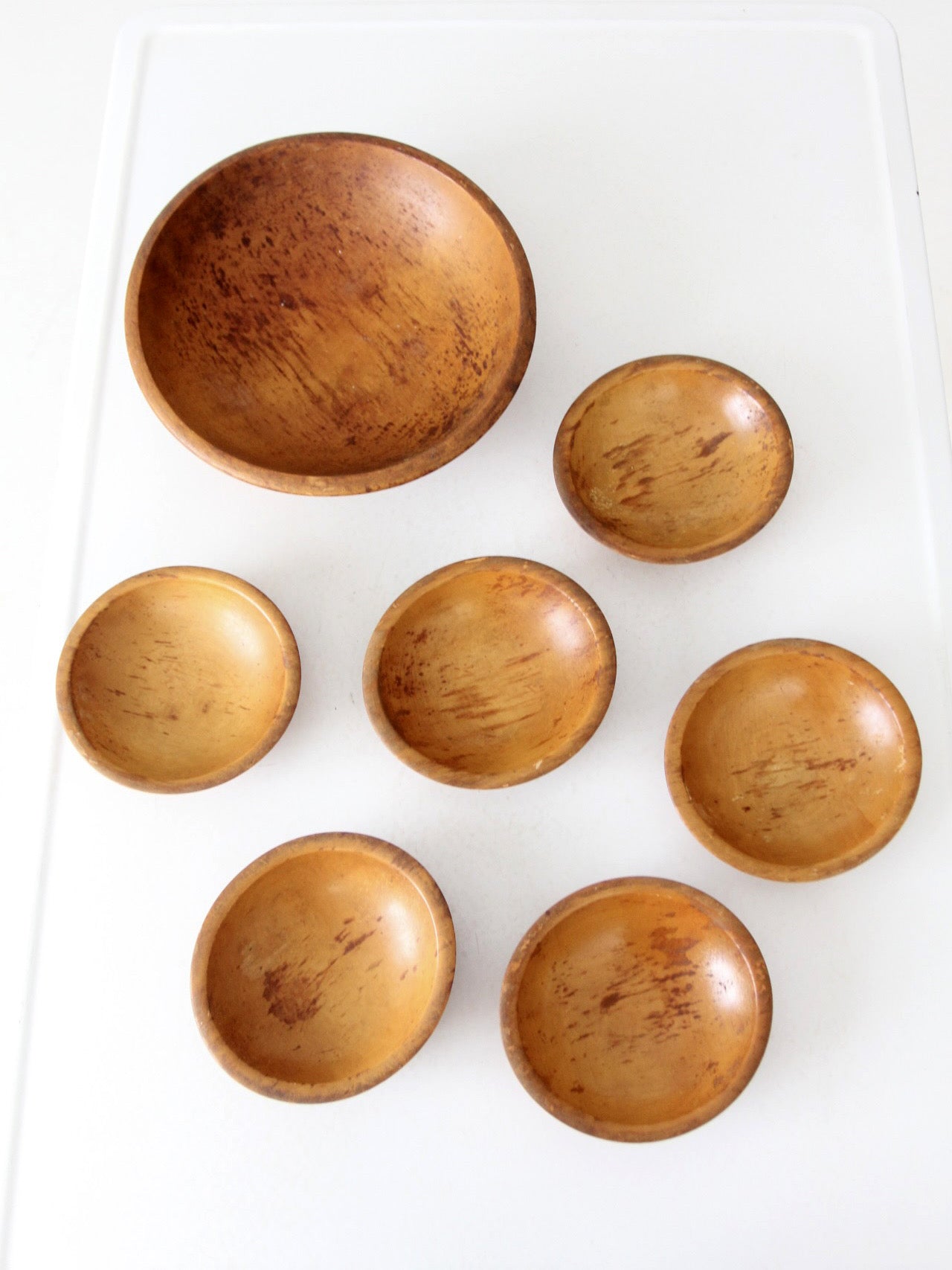 mid-century Munising salad bowl set of 7