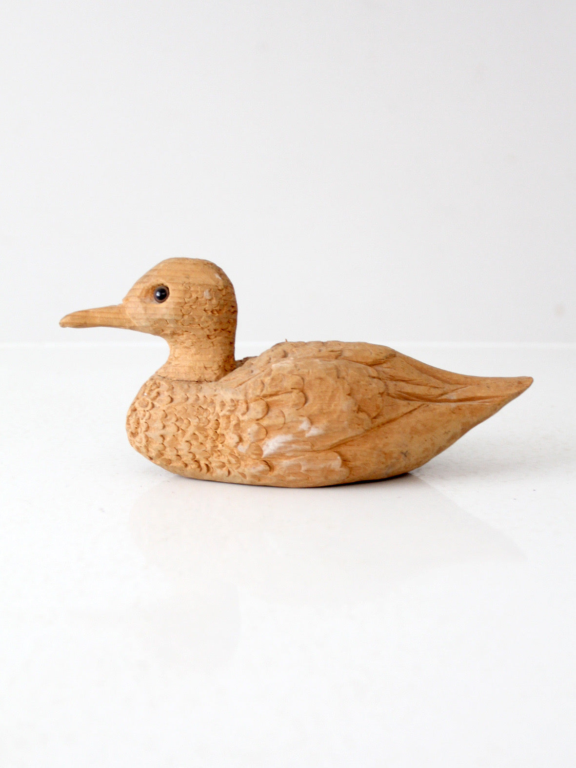 vintage hand-carved wooden duck