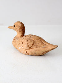 vintage hand-carved wooden duck
