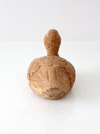 vintage hand-carved wooden duck