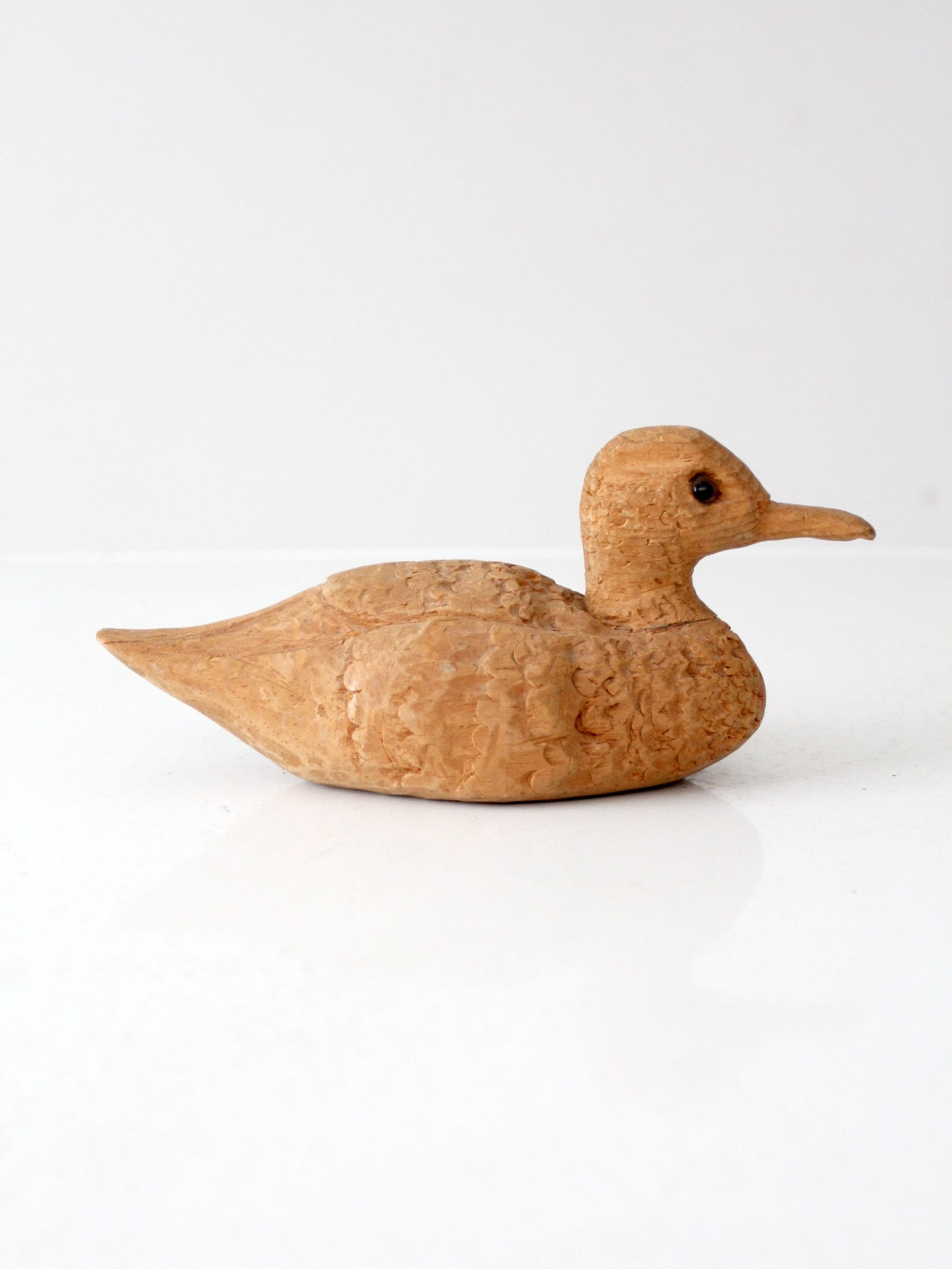 vintage hand-carved wooden duck