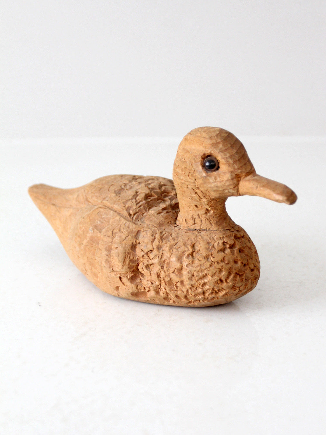vintage hand-carved wooden duck