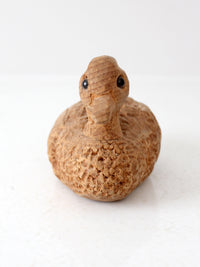 vintage hand-carved wooden duck