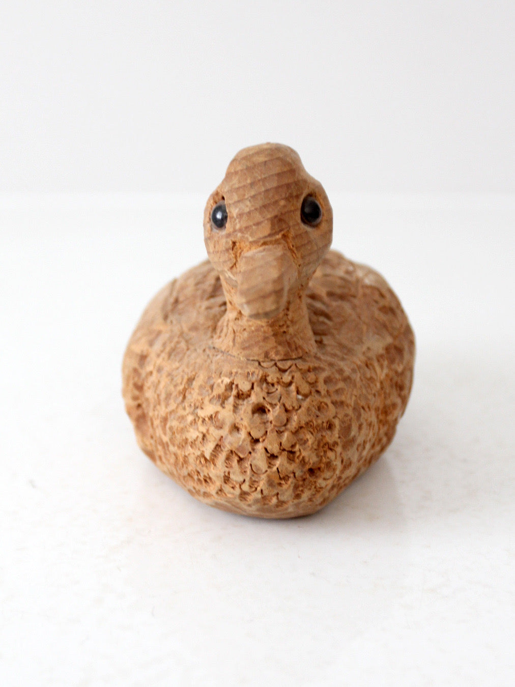 vintage hand-carved wooden duck