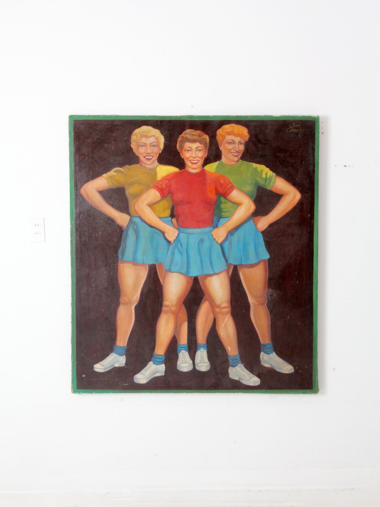 Tom Palazzolo painting on canvas circa 1965