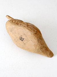 vintage hand-carved wooden duck