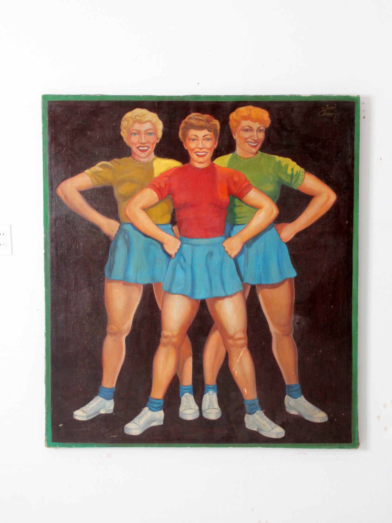 Tom Palazzolo painting on canvas circa 1965