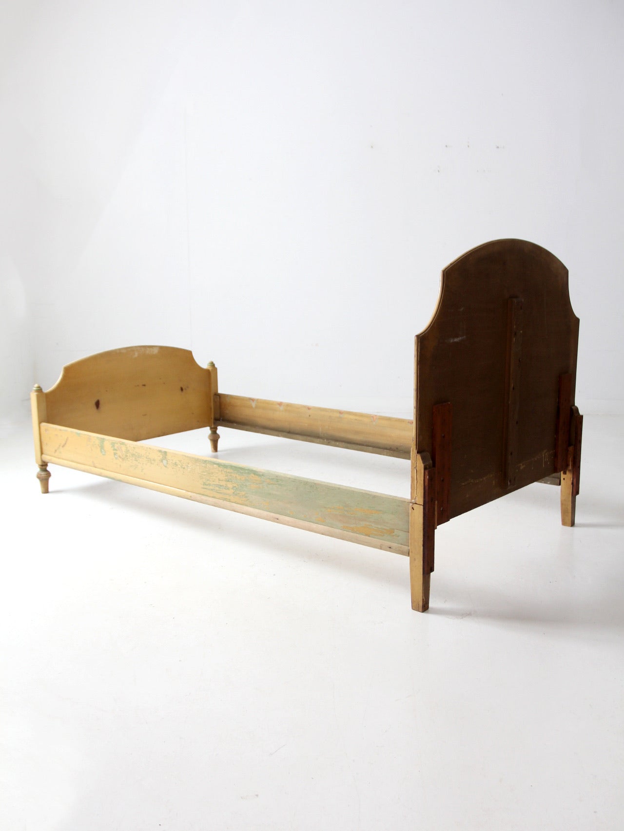 antique French Provincial twin bed