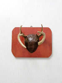 vintage deer antler wall mount