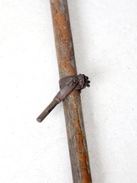 vintage wooden oars pair