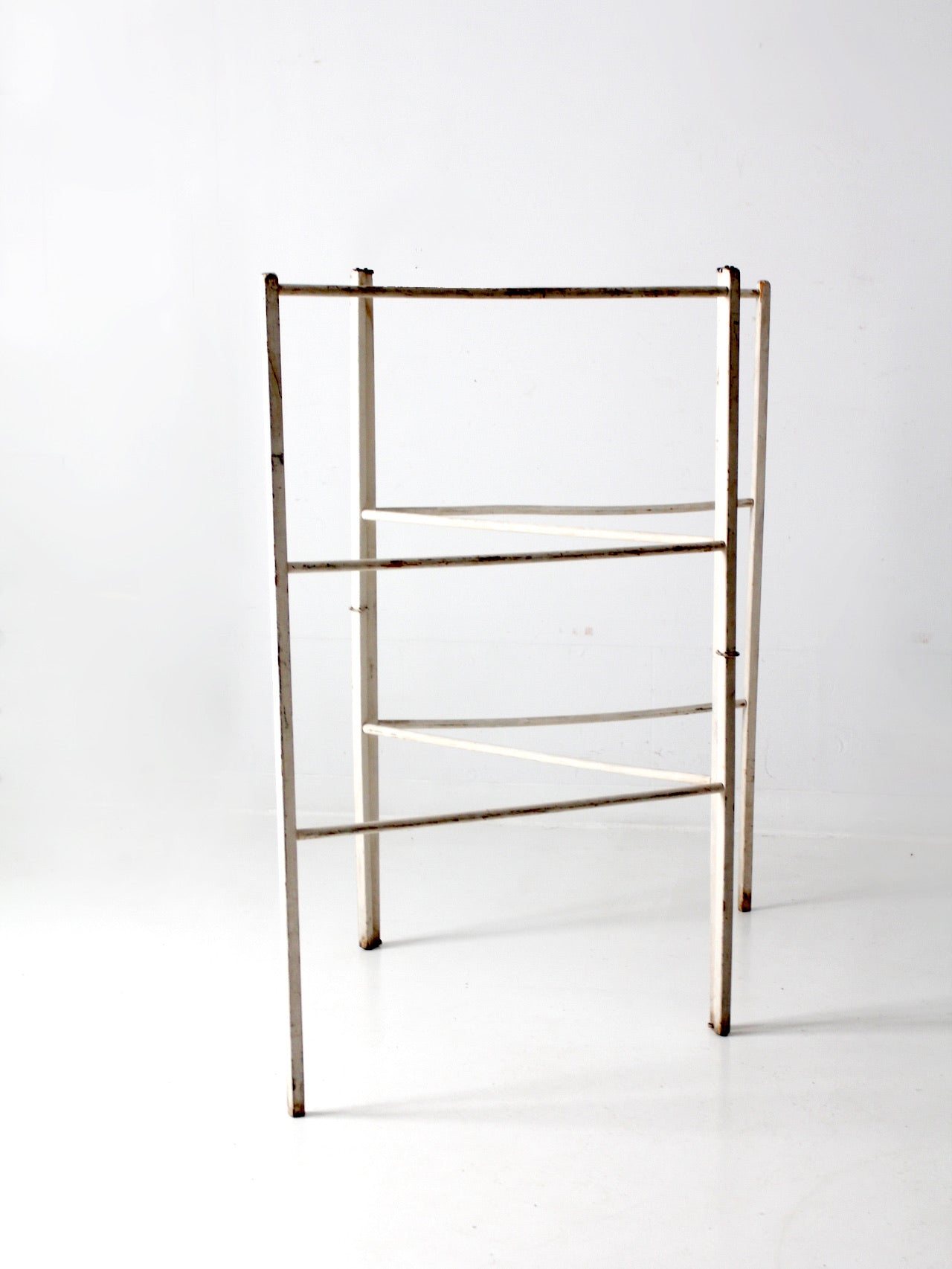 antique white wash drying rack