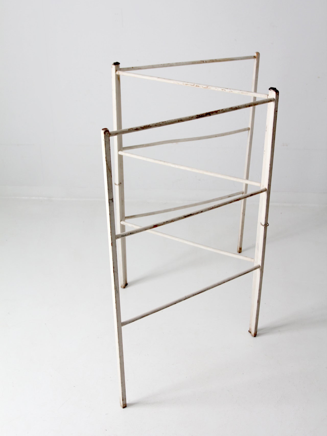 antique white wash drying rack