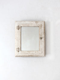 antique recessed medicine cabinet with mirror
